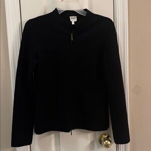 Armani Collezioni Black Zip-Up Jacket size 2